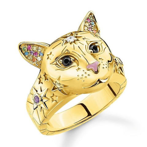 Bague chat peluche